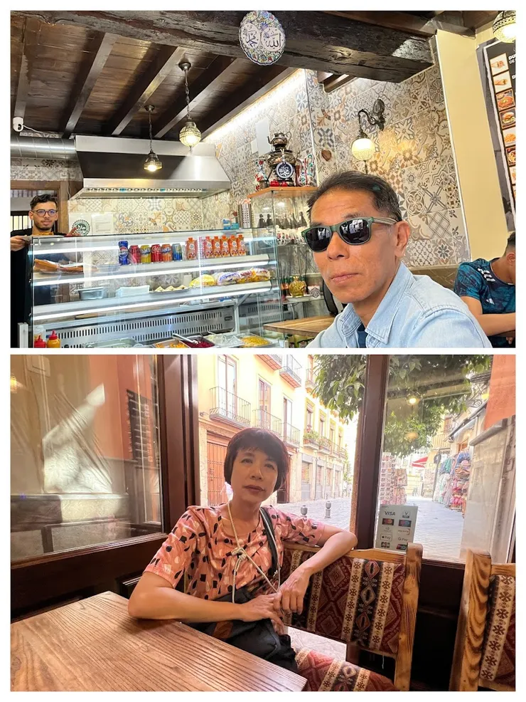 店內擺設簡單但仍是中東風