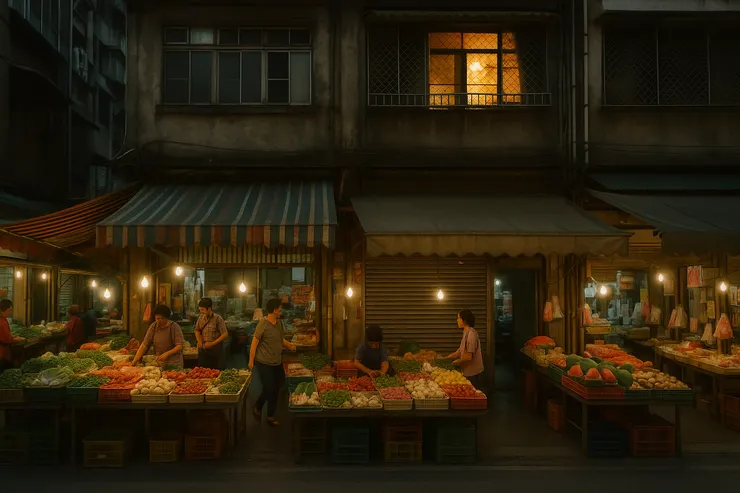 「原來的地方」位於菜市場老公寓的樓上 - ChatGPT