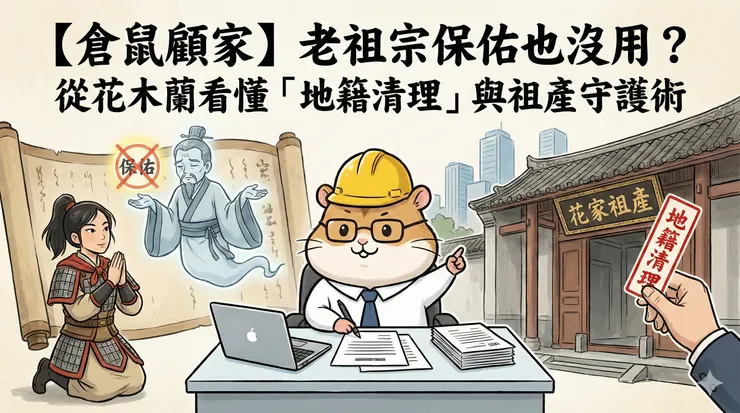 ​老祖宗保佑也沒用？從花木蘭看懂「地籍清理」與祖產守護術