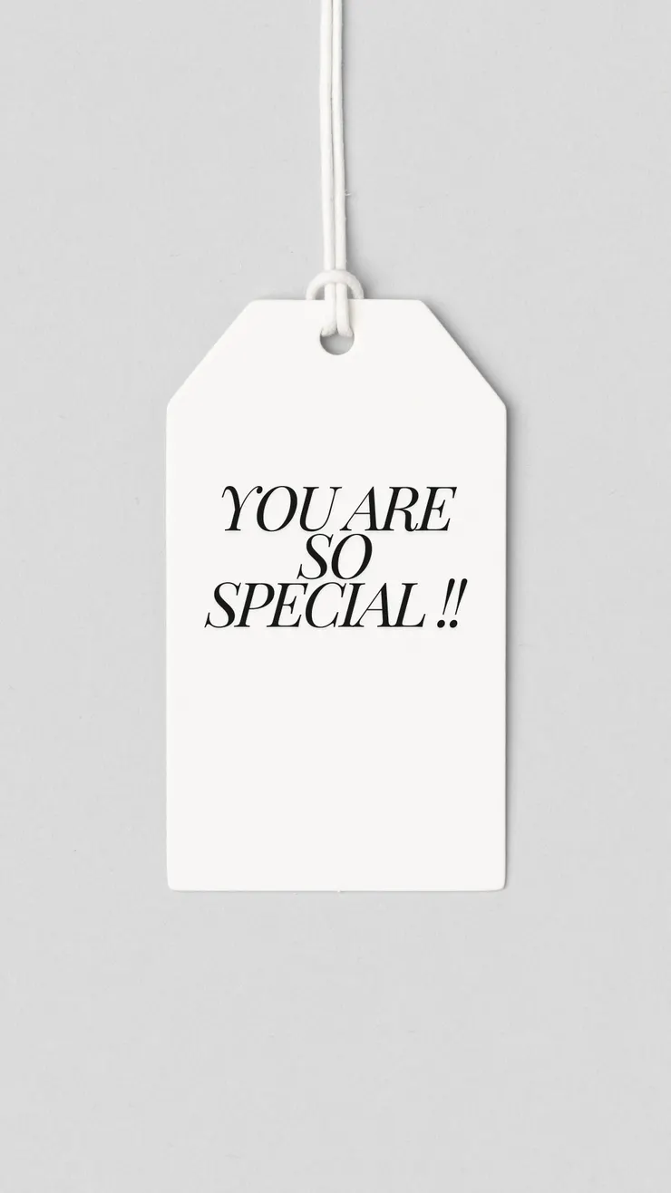 你很特別，不用標籤。