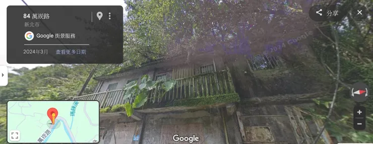 16萬崁路八四號正面圖古哥地圖改圖切短一棟建物