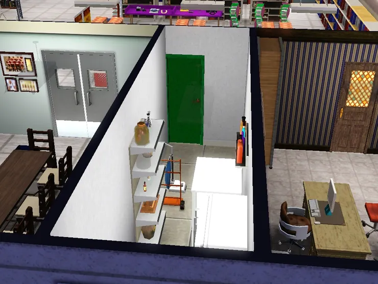 其實放了兩個雪櫃,因為餐廳只得一個不夠用。大家應該看到有推車和吸塵機吧。