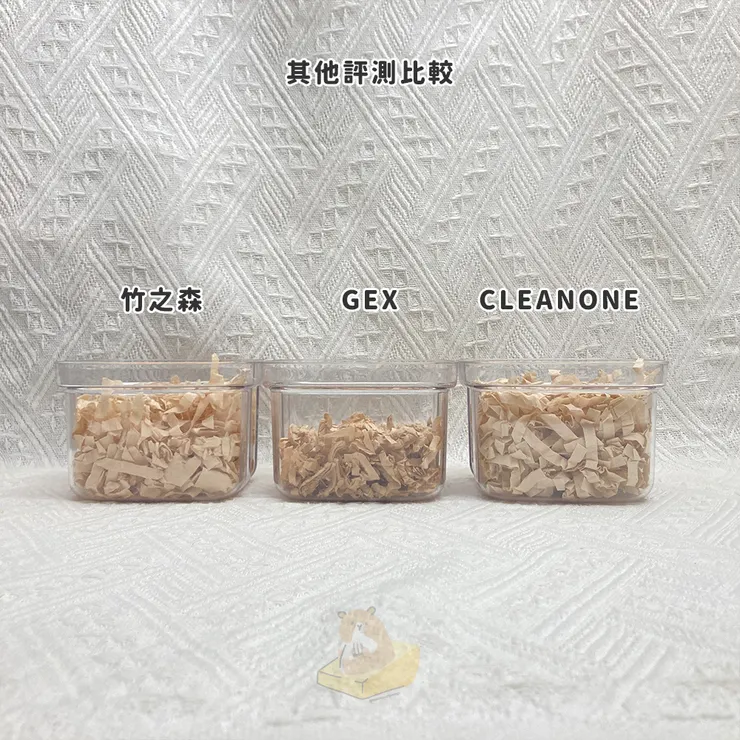 「GEX 、CleanOne、竹之森」三款產品量測10克的用量比較