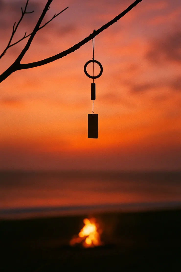 〈風鈴與晚霞〉把名字掛在風裡，讓聲音自己找到方向。