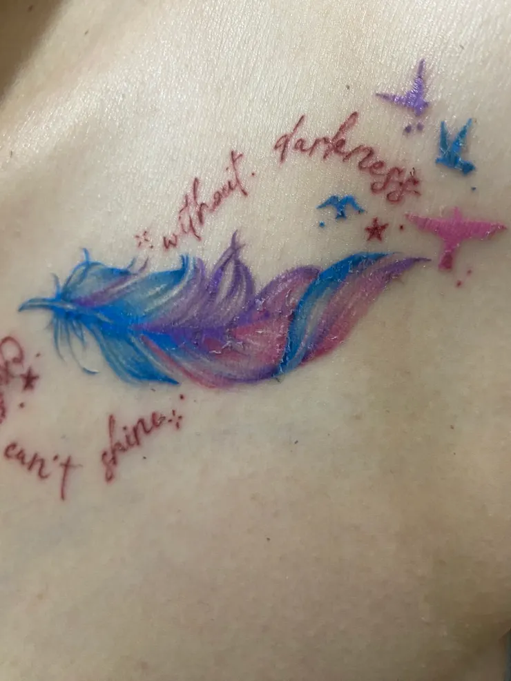 復原期間會脫皮喔！正常現象！