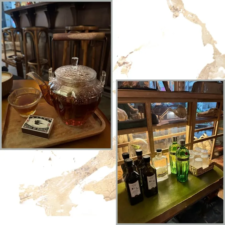 我點的是爐邊茶樺樹菇～