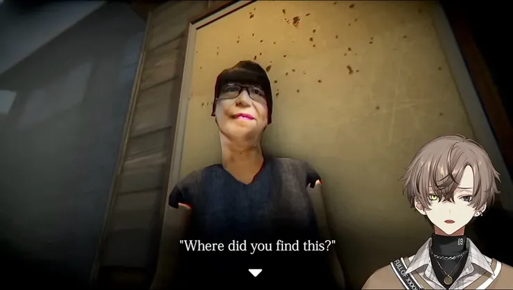 遊戲《行方不明》的角色模型有種偏硬的感覺（圖源：YouTube／ Alban Knox 【NIJISANJI EN】）