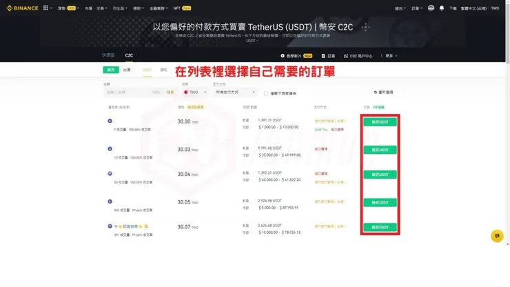 幣安入金教學