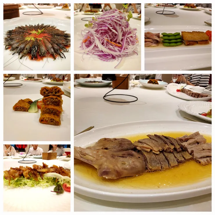 第一道菜: 八味碟，剩餘兩道在下圖