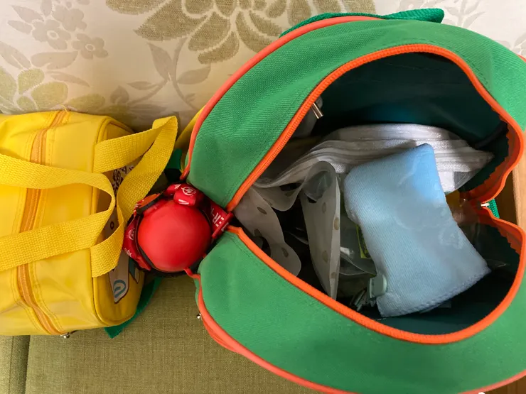 物品確認完成後放書包內！