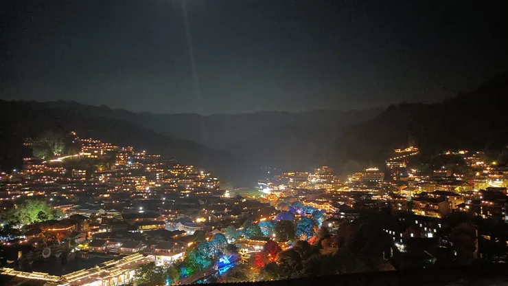 民宿自帶觀景台上的景致