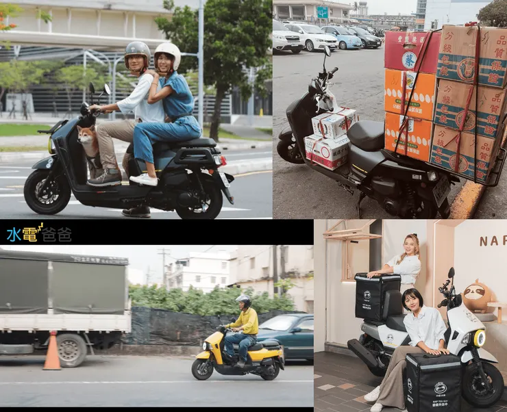 SYM 4MICA(螞蟻) 的多功能車款，大受車友與多位網紅好評。圖：截自sym官方社群/水電爸爸Youtube影片