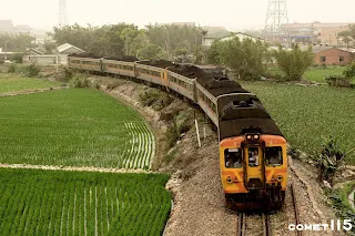臺中臨港線的最後一張來到車站北邊的經典大彎道