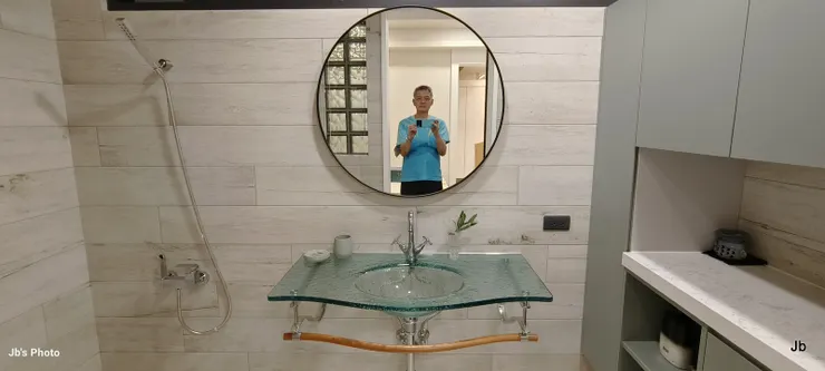 裝上老婆一見鍾情洗臉盆的浴室