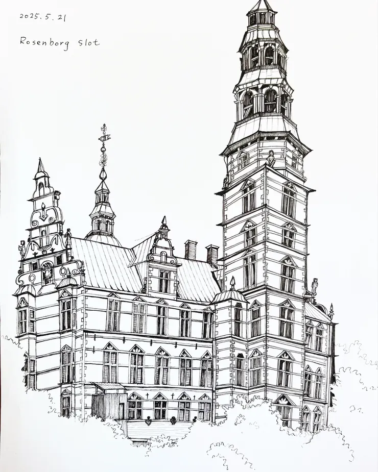 羅森堡速寫，透視歪七扭八