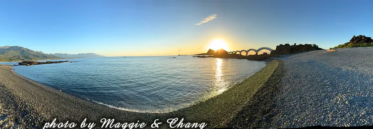 與海風、浪花、拱橋的清晨相遇
