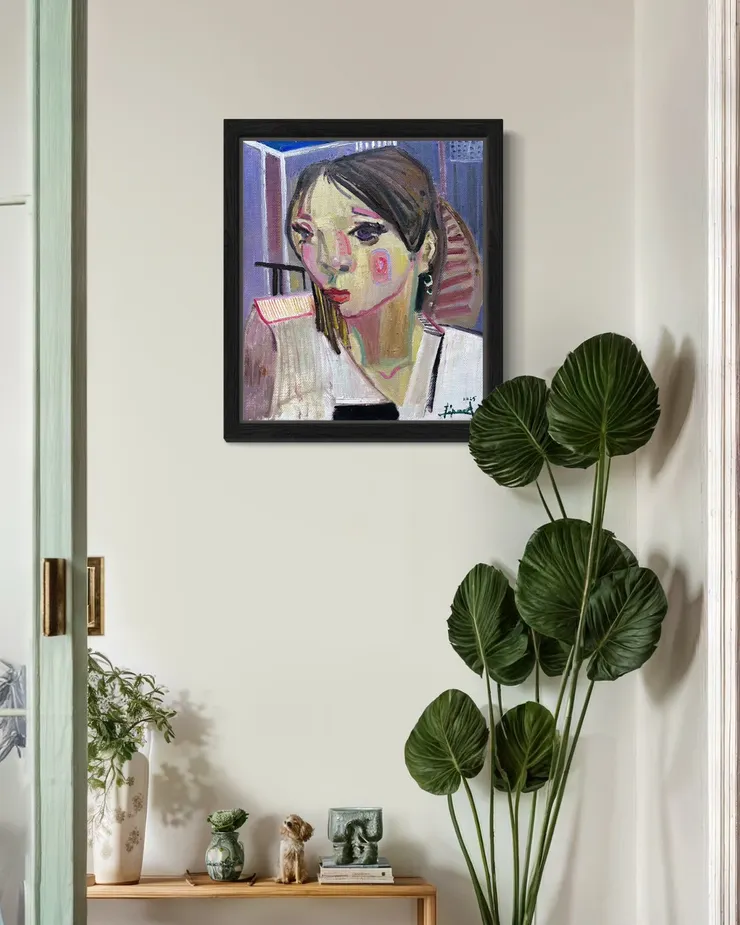 王柏翔〈 有墊肩的腮紅女仕 〉  