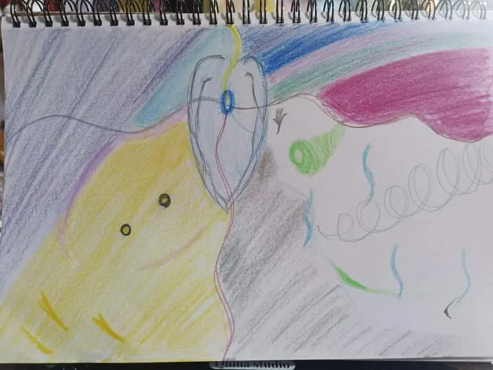 親筆畫,要傳達看到的畫面