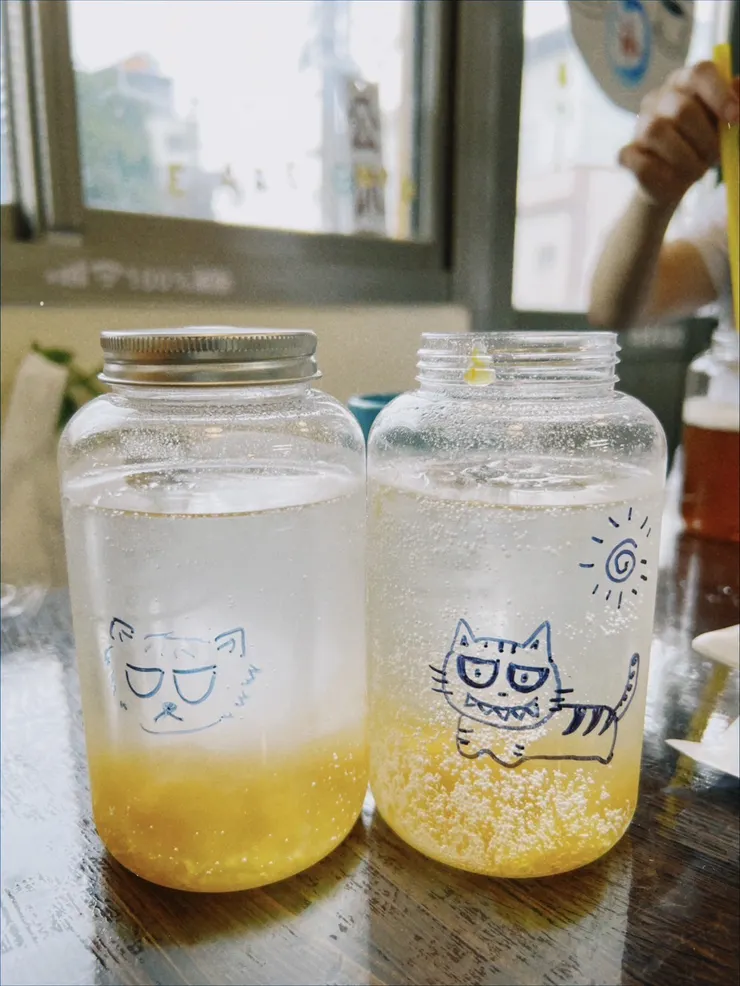 DIY手搖透心涼橘子氣泡飲