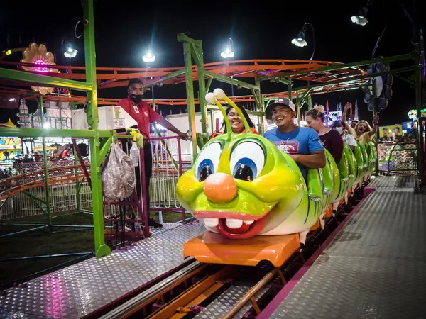 small kiddie roller coaster