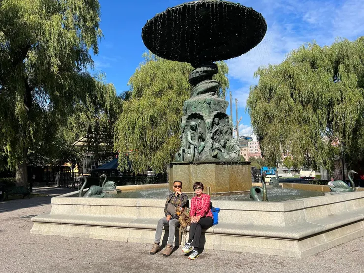 莫林噴泉和榆樹