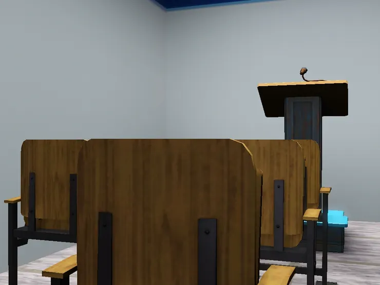 沒有電腦室大，但依然是大房間。