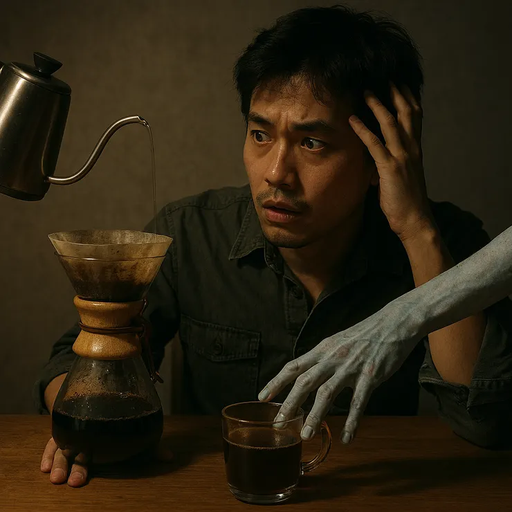 【咖啡靈異十夜談】第四夜：冷卻的手沖