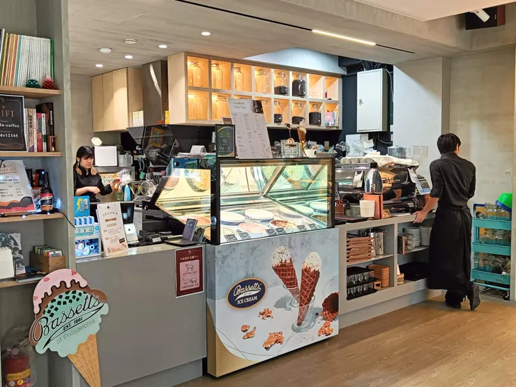 點餐枱可看出新元素義式冰淇淋佔據一大塊