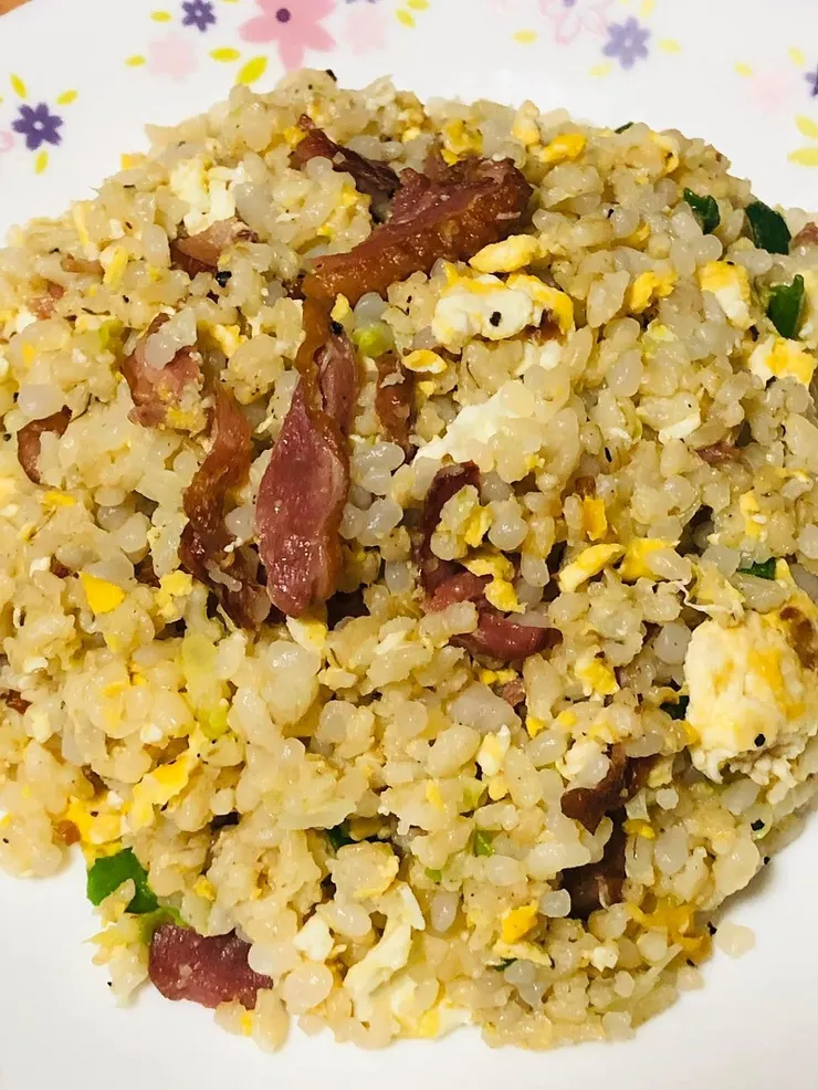 蒟蒻米+肧芽米 炒飯