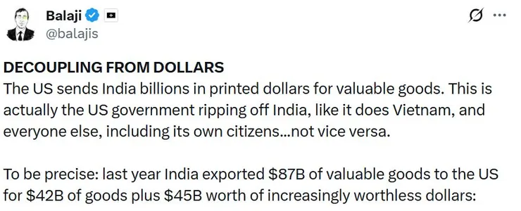 X @balajis