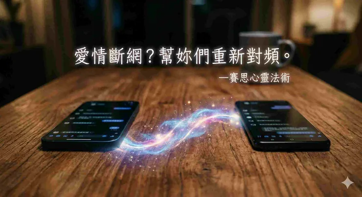 賽思心靈法術針對女女感情挽回，提供專業能量對頻與和合術諮詢。