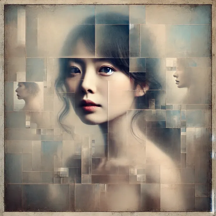 The image was an enigmatic canvas: a faint shape of a face, half-revealed, and letters smudged across a hazy foreground, teasing coherence but eluding grasp.