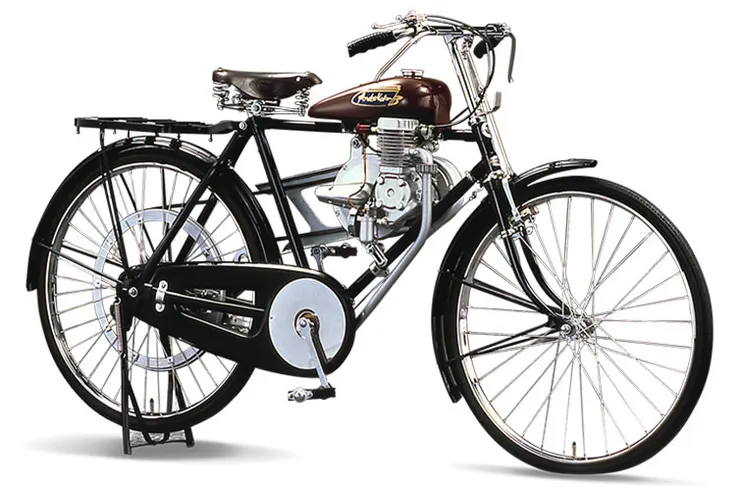 budabada輔助自行車 圖片來源：https://bike-lineage.org/etc/hondasouichirou/