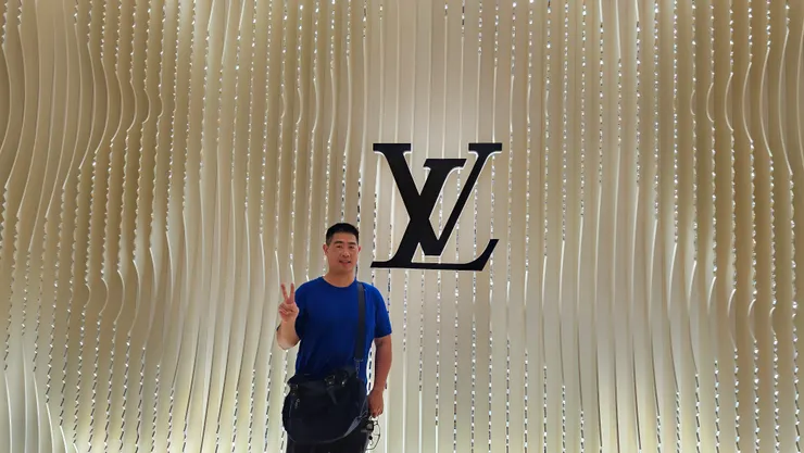 我在澳門倫敦人的LV前!