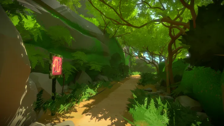 The witness遊戲場景。