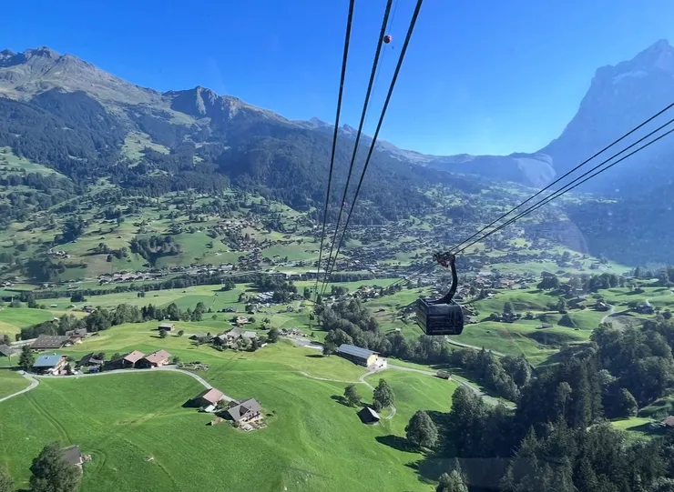 上上下下的纜車好忙碌啊