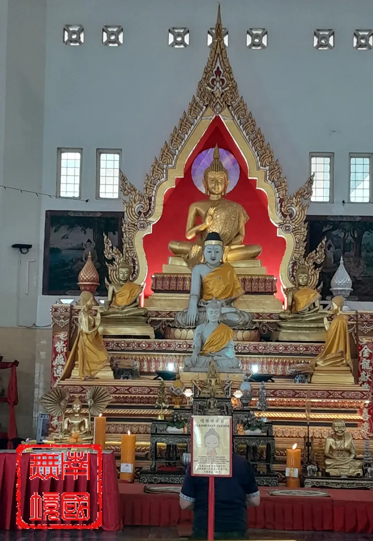 西明寺内供奉的主要佛像。-攝於2024年9月5日。