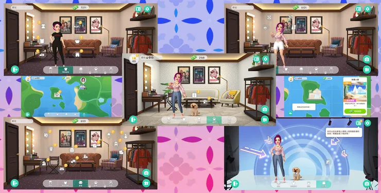 玩家的房間是從大頭像進去的喔！玩家造型也同一個地方