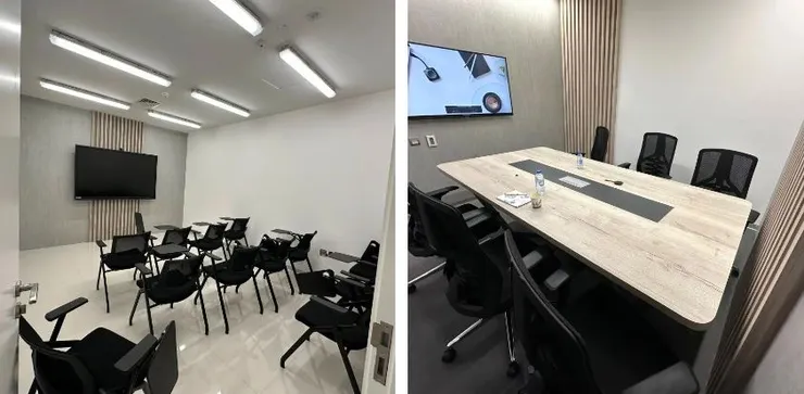 【研討會區】及【會談區】