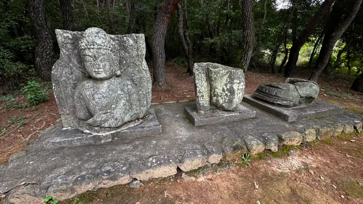 拍攝於2024年10月14日,韓國慶州 拜洞 石佛頭