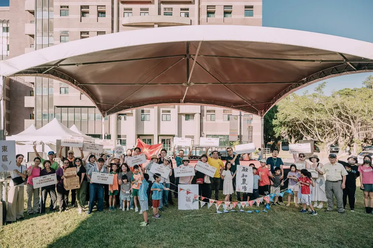 ▲食農教育嘉年華的攤友們大合照。
