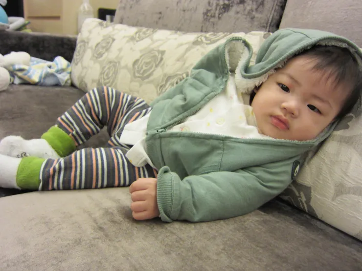 20120105七個多月大的祐~天使來過人間