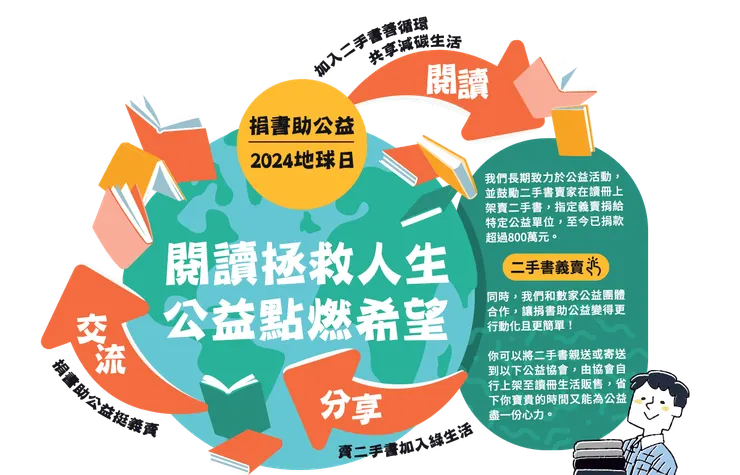 2024 讀冊生活「閱讀拯救人生 公益點燃希望」