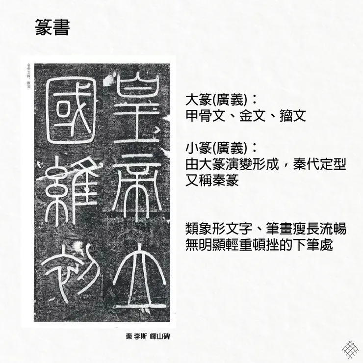 篆體 秦 李斯 嶧山碑