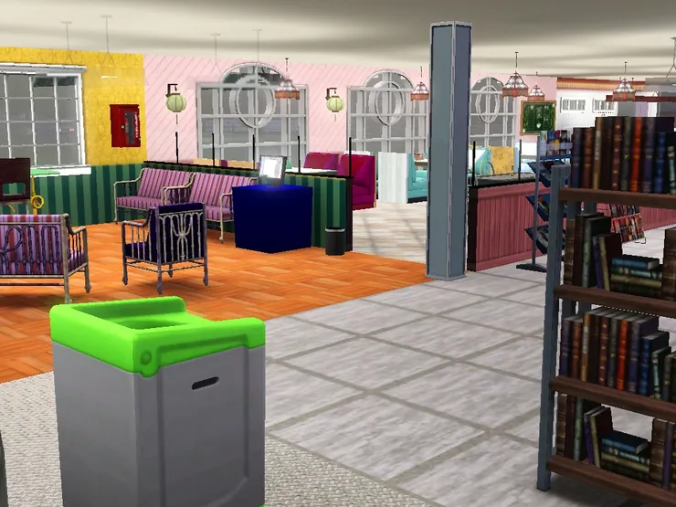 下了扶手梯便看到挺溫馨的角落。