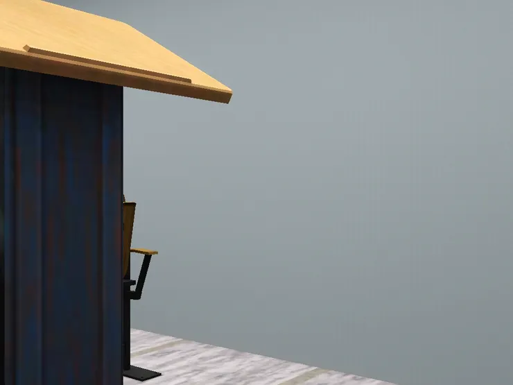 講者站在講台後演講。