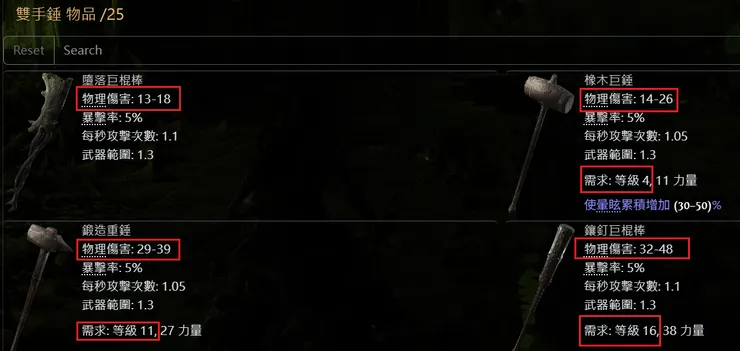 武器等級提昇 基礎攻擊力提昇非常巨大