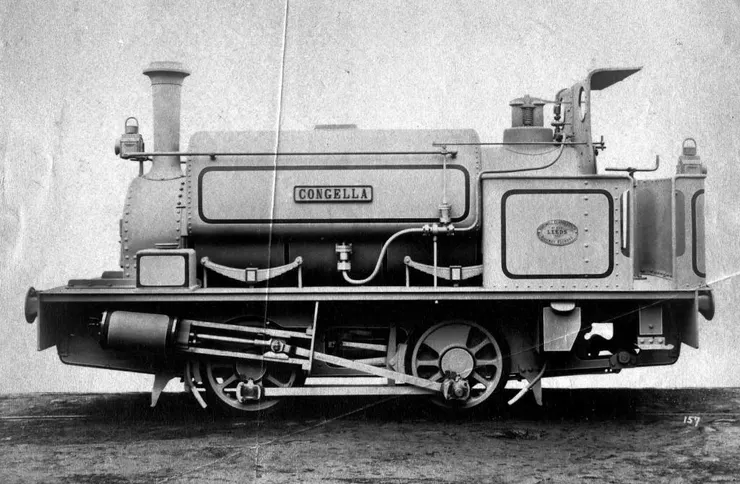 HB Natal 0-4-0ST Congella 一台0-4-0型蒸氣機車 Hudswell, Clarke works picture, Leith Paxton collection