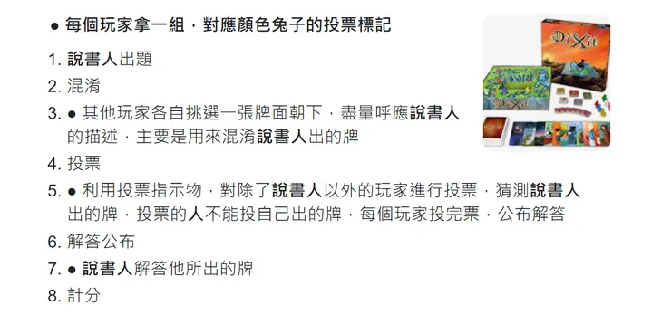 說書人遊戲規則擷取於網路