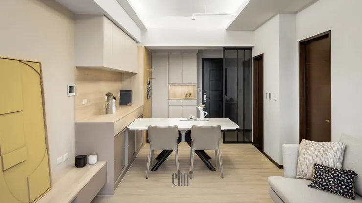 作品設計:欣橋之心,餐邊櫃系統櫃